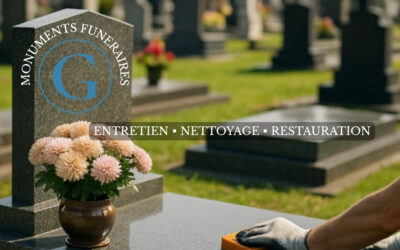 Entretien, nettoyage et réparation de pierres tombales