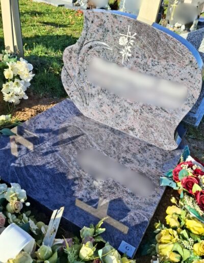 Pierre tombale en granit