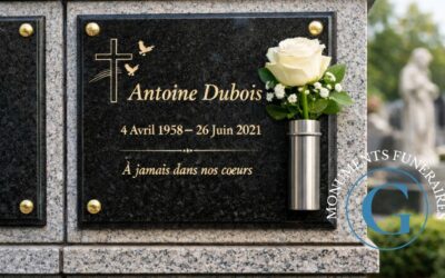 Réalisation de plaques de columbarium